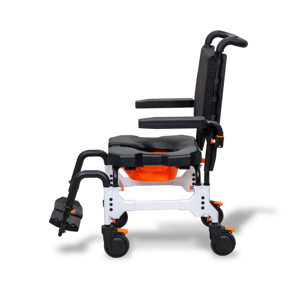 Silla de ducha e inodoro con propulsión por asistente MetaPal M1-AP