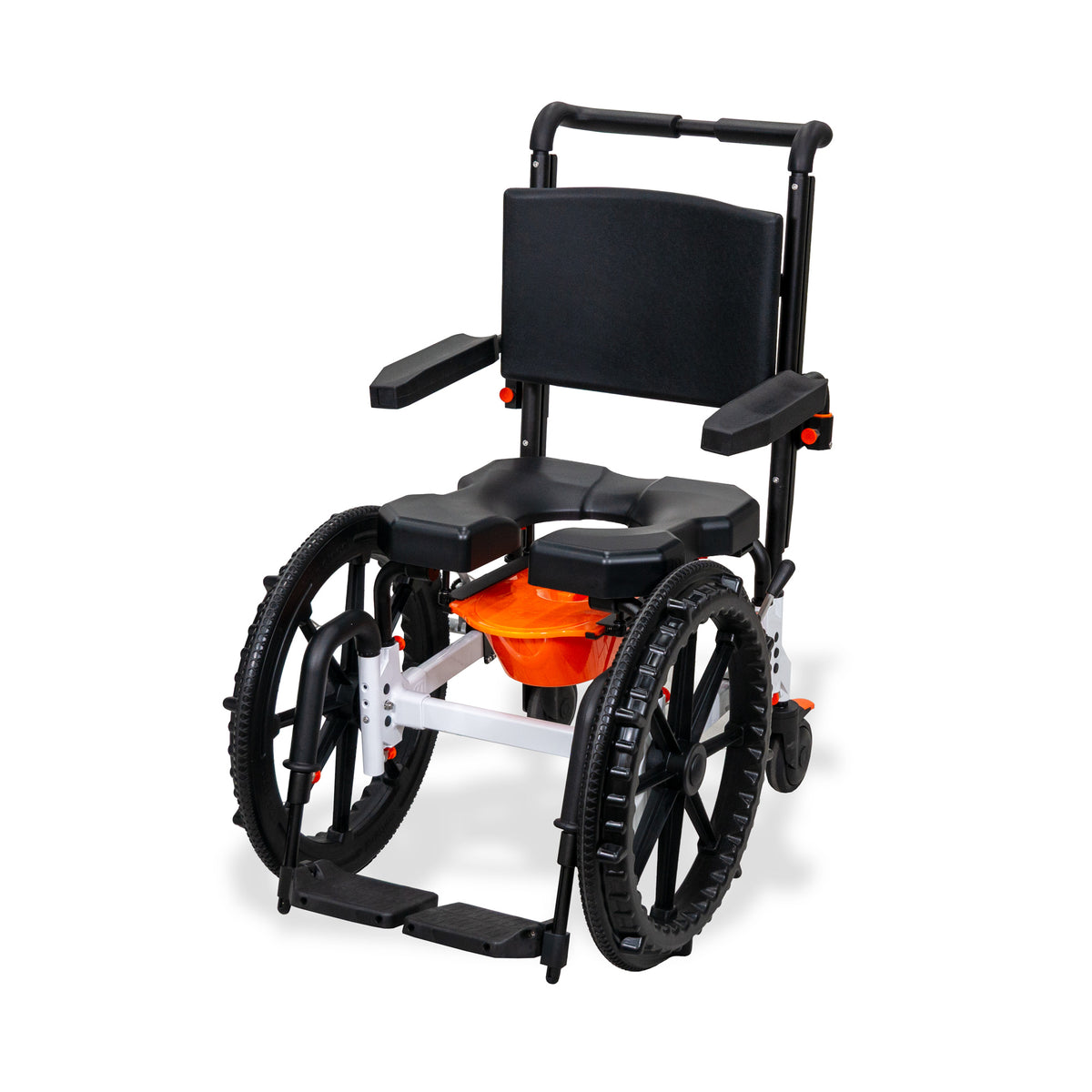 Silla de ducha e inodoro autopropulsada MetaPal M1-SP