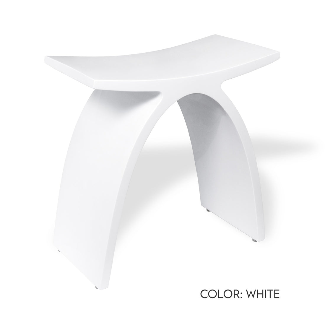 SolutionBased Refine RM1 Shower Stool Design White Matte - Open Box