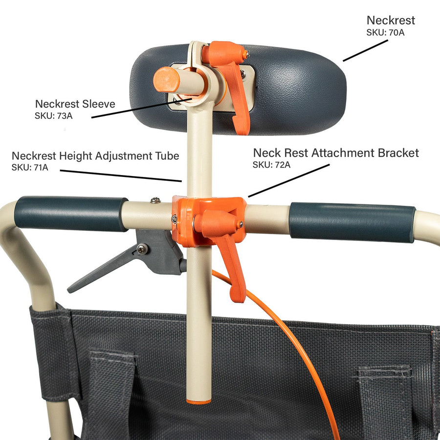 ShowerBuddy Neckrest Height Adjustment Tube - SB2T, SB3T-SolutionBased